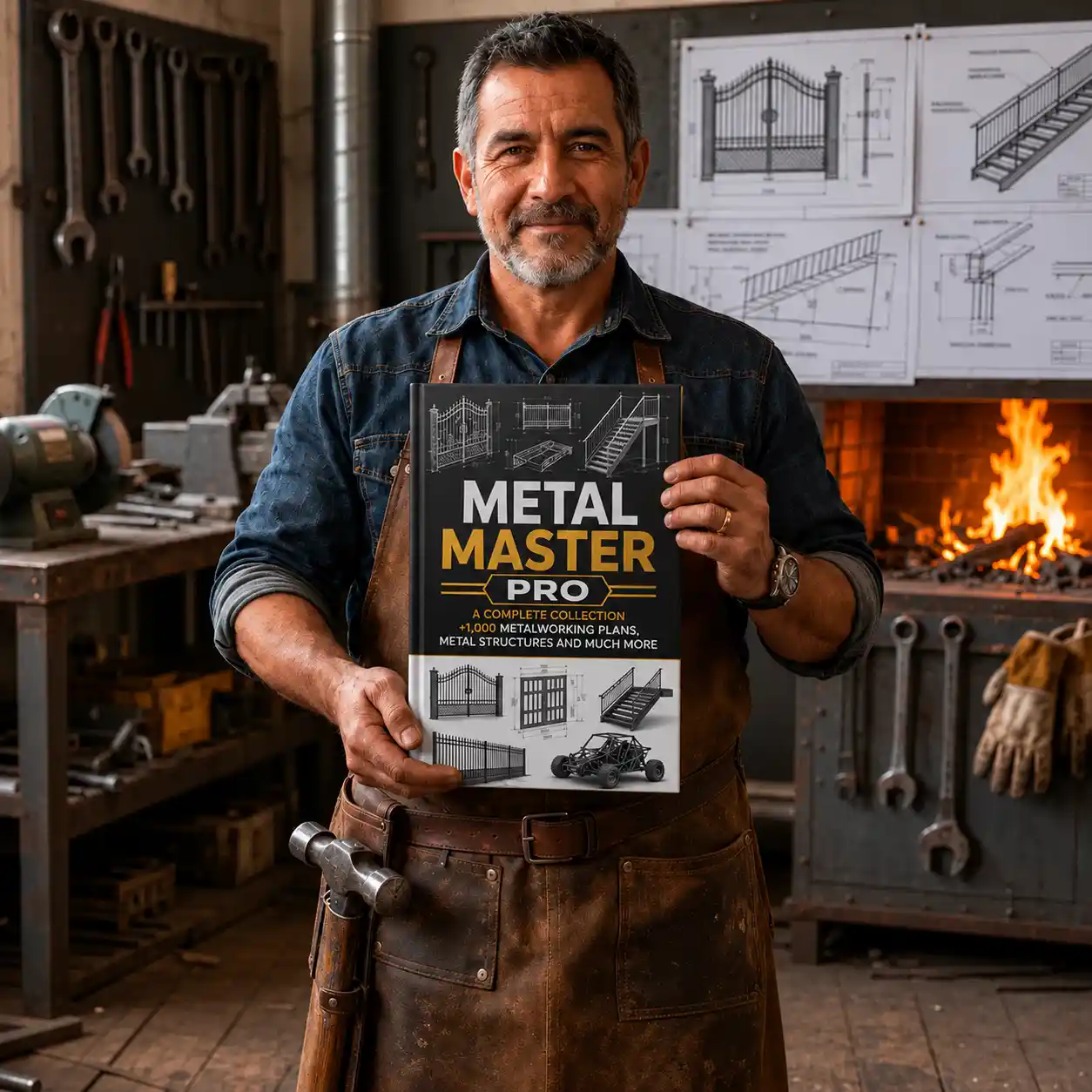 Victor Hernandez holding the printed fabrication pack