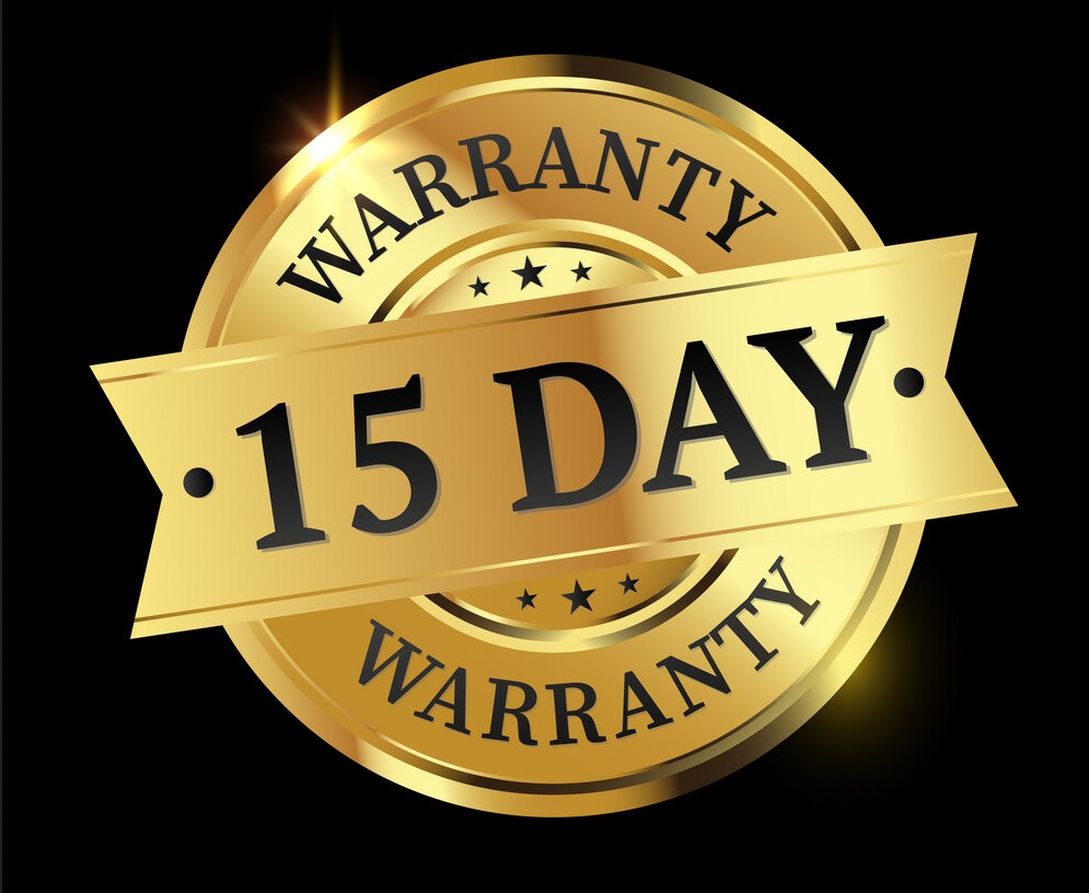 15-day money-back guarantee