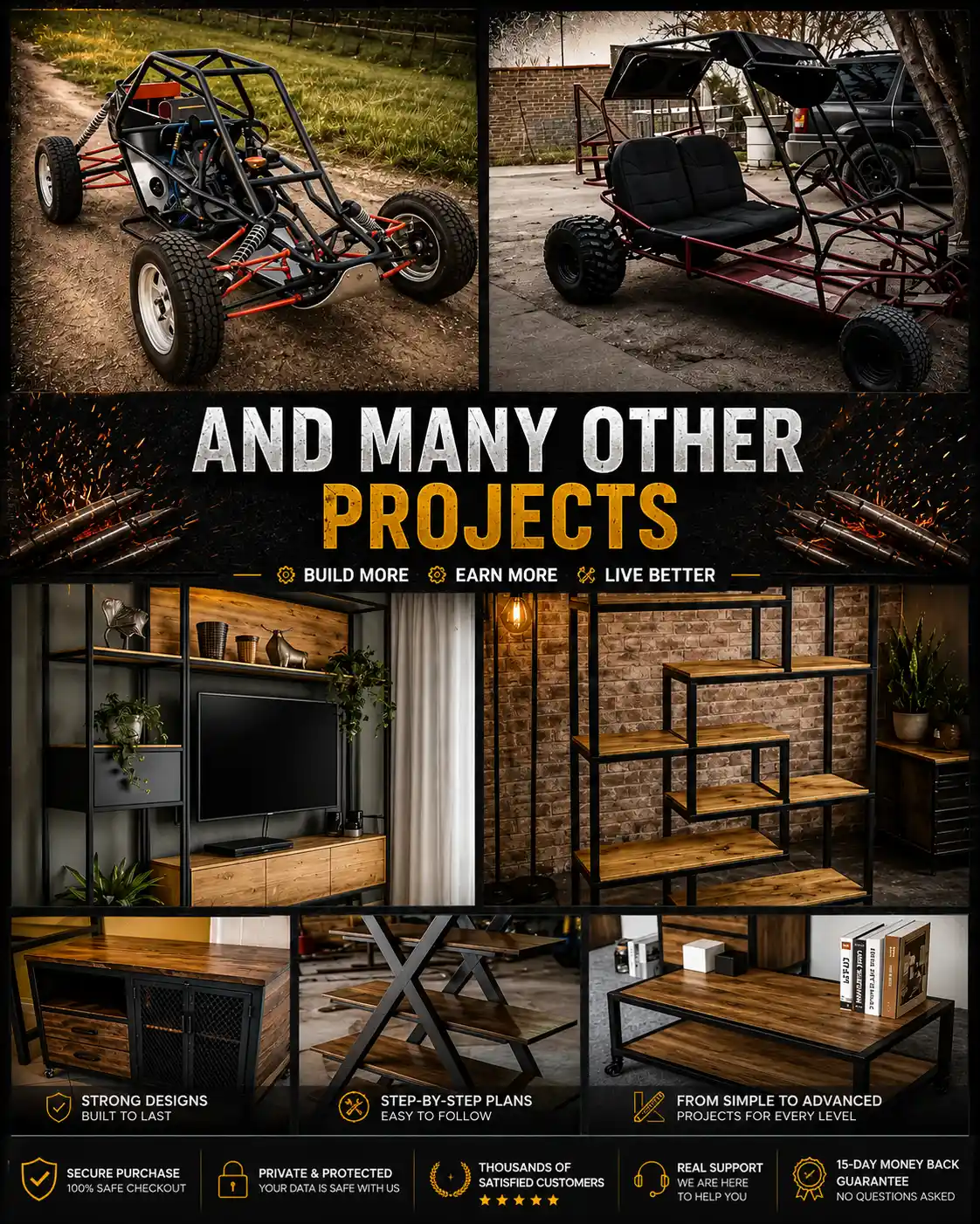 Additional metalworking projects included in the pack