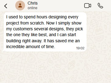 Fabricator message about saving hours of drawing time